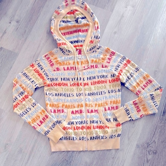 L.A.M.B. Jackets & Blazers - L.A.M.B. 2007 Vintage All Cities Cashmere Zip Up Hoodie